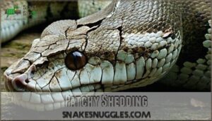 patchy shedding