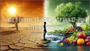 phase 1: initial 48-hour fast and 12-hour feeding window