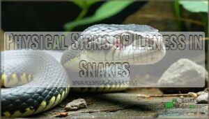 physical signs of illness in snakes