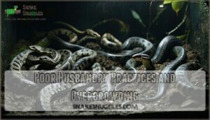 poor husbandry practices and overcrowding