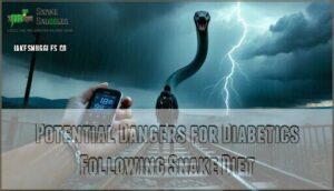 potential dangers for diabetics following snake diet