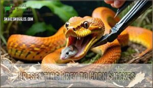 presenting prey to corn snakes