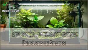 preventing future respiratory problems in snakes