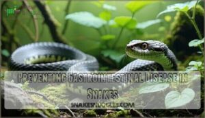 preventing gastrointestinal disease in snakes