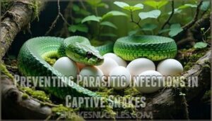 preventing parasitic infections in captive snakes