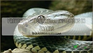 preventing respiratory infections in snakes