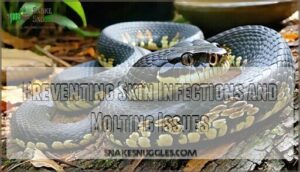 preventing skin infections and molting issues