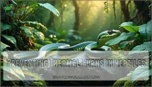 preventing thermal burns in reptiles
