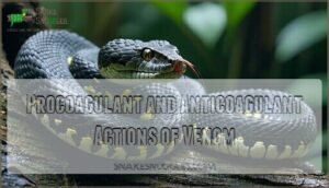 procoagulant and anticoagulant actions of venom