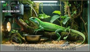 proper habitat maintenance