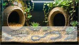 proper housing and enclosure
