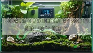 proper snake tank temperature