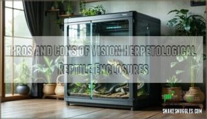 pros and cons of vision herpetological reptile enclosures