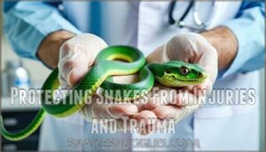 protecting snakes from injuries and trauma