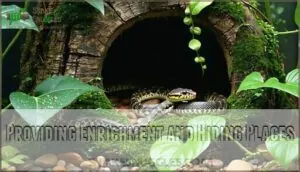 providing enrichment and hiding places providing enrichment and hiding places