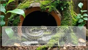 providing hiding spots and climbing branches providing hiding spots and climbing branches