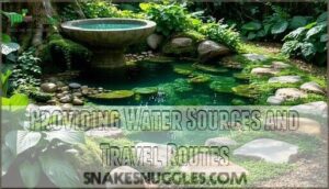 providing water sources and travel routes