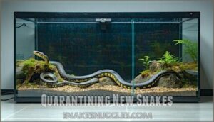 quarantining new snakes