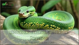 recognizing abnormal shedding and dysecdysis