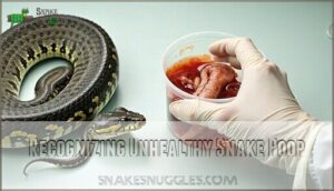 recognizing unhealthy snake poop