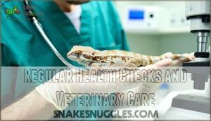 regular health checks and veterinary care