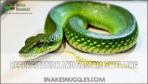 regurgitation and gastric swelling