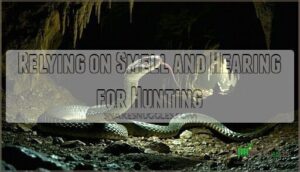 relying on smell and hearing for hunting