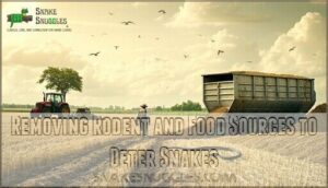 removing rodent and food sources to deter snakes