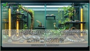 reptile basics: affordable and practical snake enclosures
