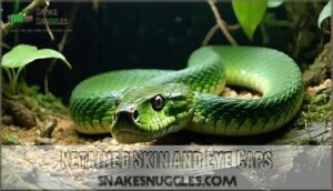 retained skin and eye caps