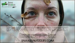 risk of dehydration and nutrient deficiencies on skin
