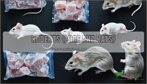 rodents (mice and rats)