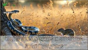 role of small mammals in supporting snake populations