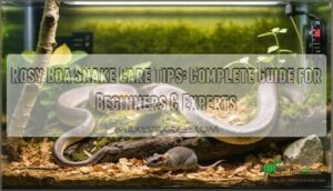 rosy boa snake care tips