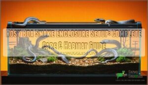 rosy boa snake enclosure setup
