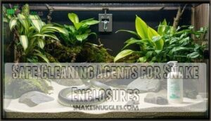 safe cleaning agents for snake enclosures