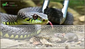safe feeding practices for pet snakes