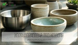 safe materials for snakes