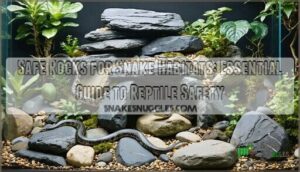safe rocks for snake habitats