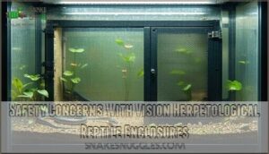 safety concerns with vision herpetological reptile enclosures
