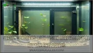 safety concerns with vision herpetological reptile enclosures safety concerns with vision herpetological reptile enclosures
