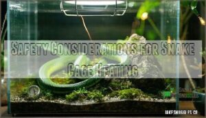 safety considerations for snake cage heating