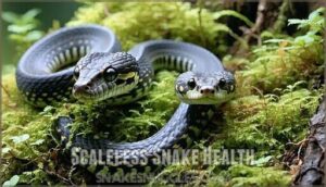 scaleless snake health