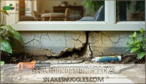seal foundation cracks
