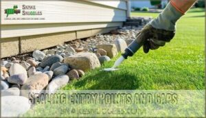 sealing entry points and gaps