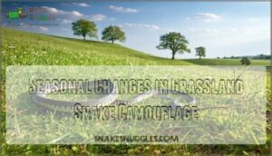 seasonal changes in grassland snake camouflage