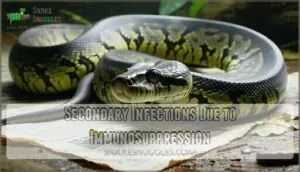 secondary infections due to immunosuppression secondary infections due to immunosuppression