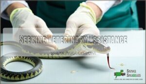 seeking veterinary assistance