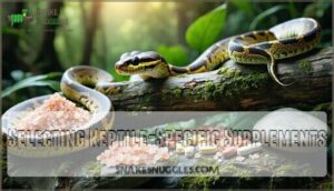 selecting reptile-specific supplements