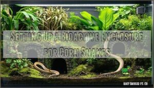 setting up a bioactive enclosure for corn snakes